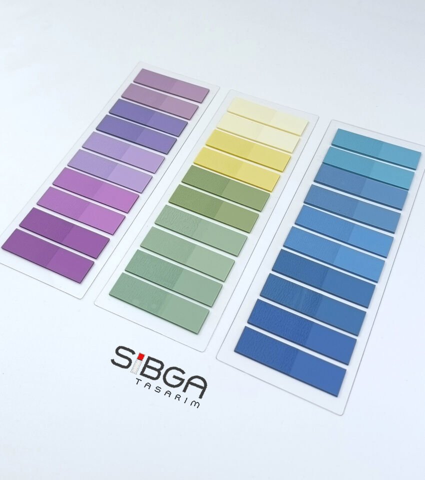 3 Adet Şeffaf Renkli Postit Post-it Post it. Kitap Ayracı Ayraç Plastik Postit Sticker Not Kağıdı 200 yaprak