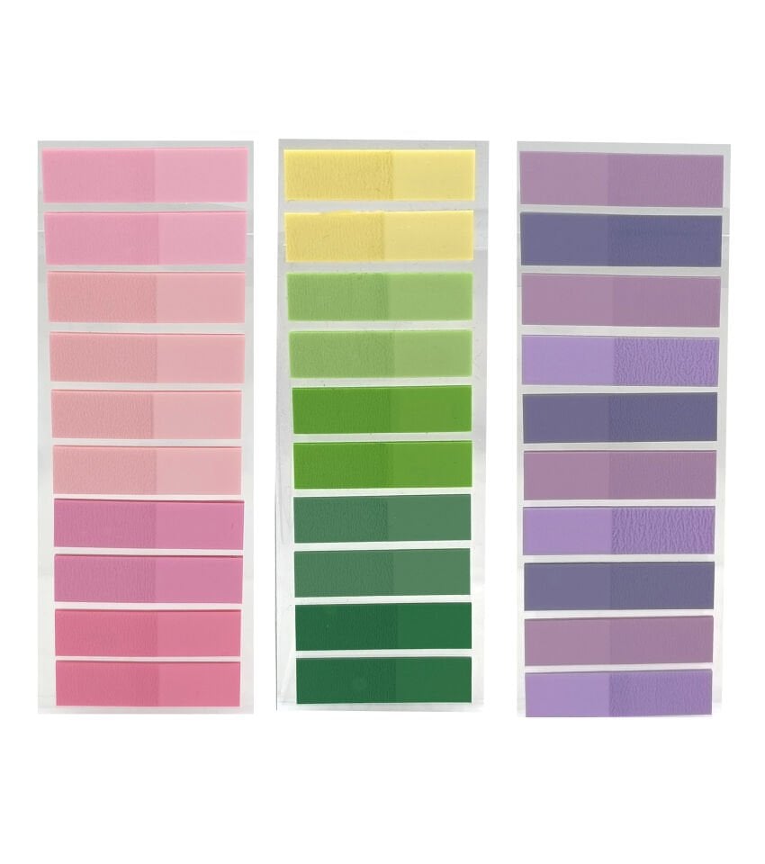 3 Adet Şeffaf Renkli Postit Post-it Post it. Kitap Ayracı Ayraç Plastik Postit Sticker Not Kağıdı 200 yaprak