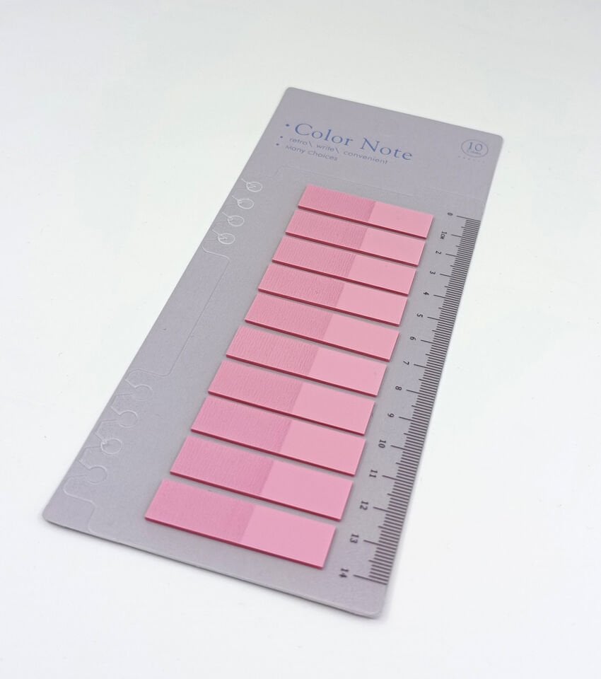 Şeffaf Pembe Postit Post-it Post it. Kitap Ayracı Ayraç Plastik Postit Sticker Not Kağıdı 200 yaprak