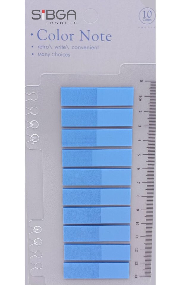 Şeffaf Mavi Postit Post-it Post it. Kitap Ayracı Ayraç Plastik Postit Sticker Not Kağıdı 200 yaprak