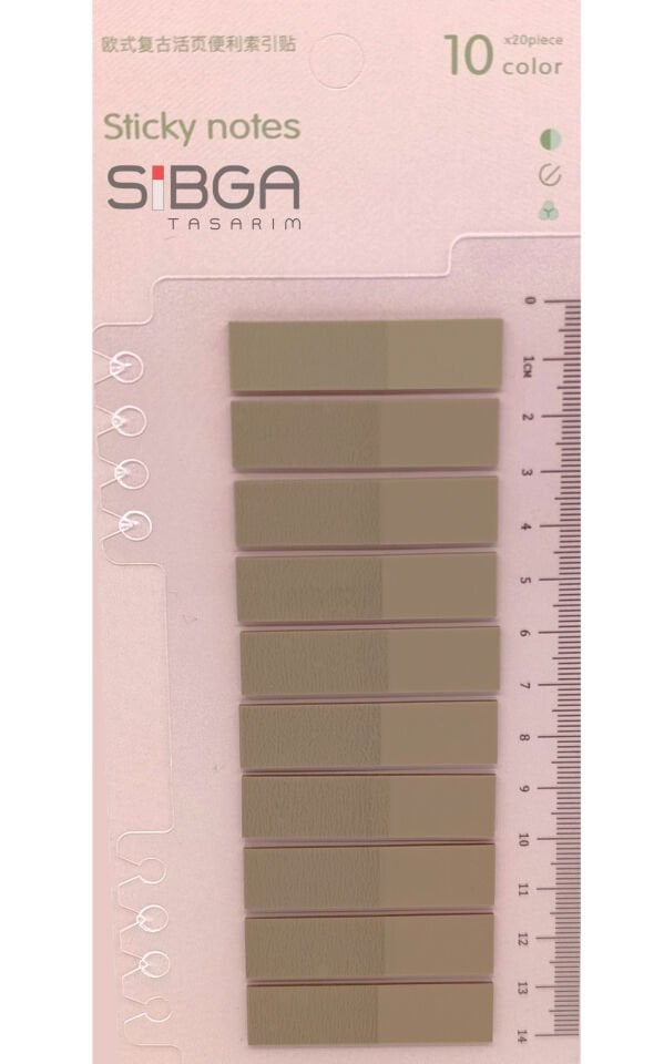 Şeffaf Yeşil Postit Post-it Post it. Kitap Ayracı Ayraç Plastik Postit Sticker Not Kağıdı 200 yaprak