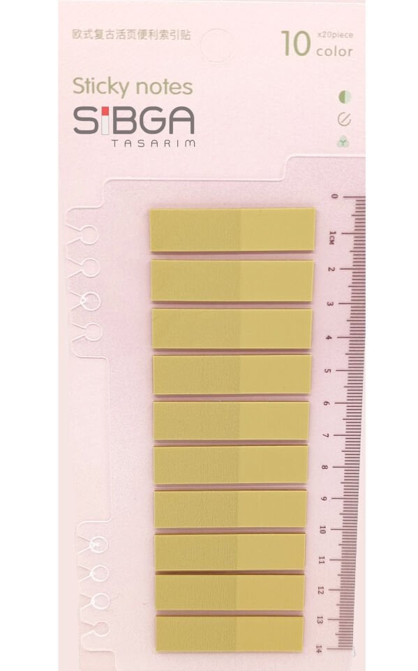 Şeffaf Yeşil Postit Post-it Post it. Kitap Ayracı Ayraç Plastik Postit Sticker Not Kağıdı 200 yaprak