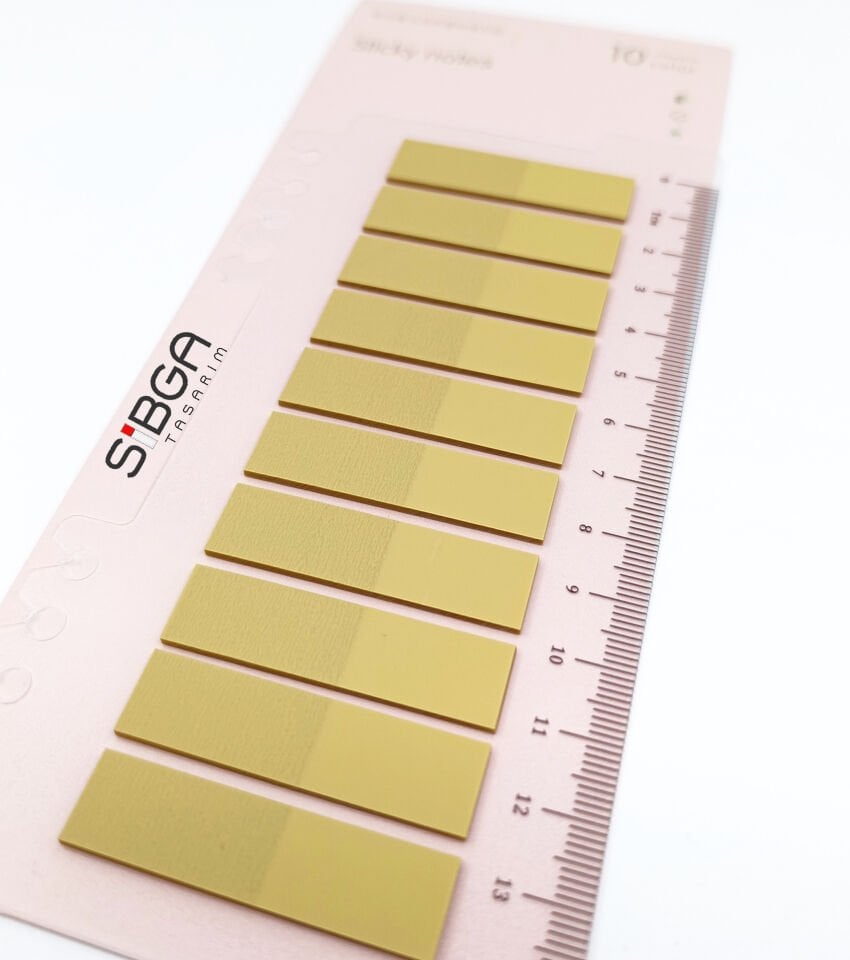 Şeffaf Yeşil Postit Post-it Post it. Kitap Ayracı Ayraç Plastik Postit Sticker Not Kağıdı 200 yaprak