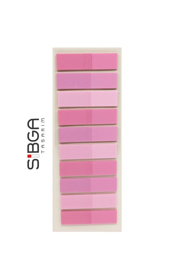 Şeffaf Pembe Postit Post-it Post it. Kitap Ayracı Ayraç Plastik Postit Sticker Not Kağıdı 200 yaprak