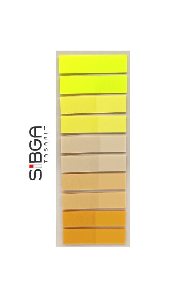 Şeffaf Sarı Turuncu Postit Post-it Post it. Kitap Ayracı Ayraç Plastik Postit Sticker Not Kağıdı 200 yaprak