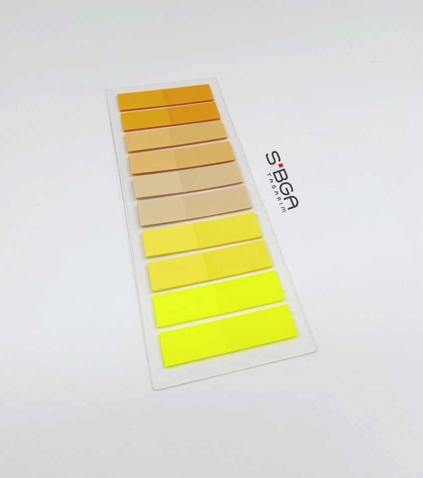 Şeffaf Sarı Turuncu Postit Post-it Post it. Kitap Ayracı Ayraç Plastik Postit Sticker Not Kağıdı 200 yaprak