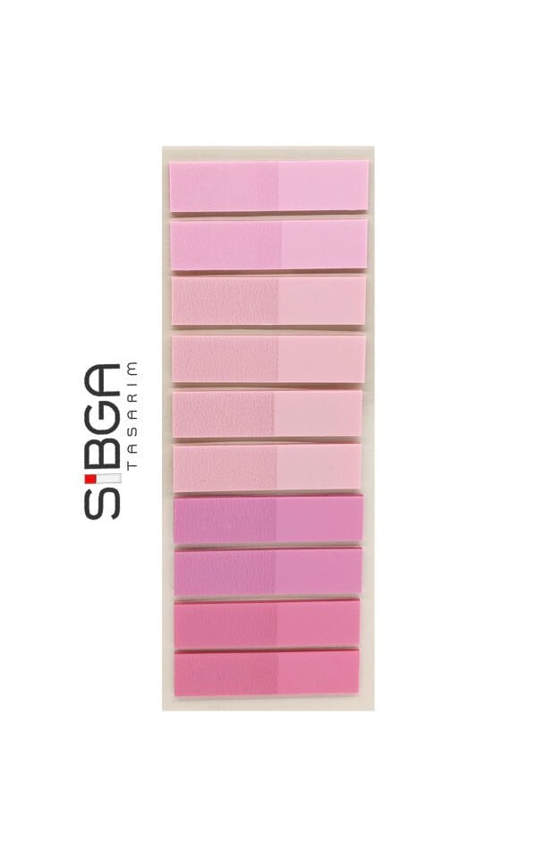 Şeffaf Pembe Postit Post-it Post it. Kitap Ayracı Ayraç Plastik Postit Sticker Not Kağıdı 200 yaprak