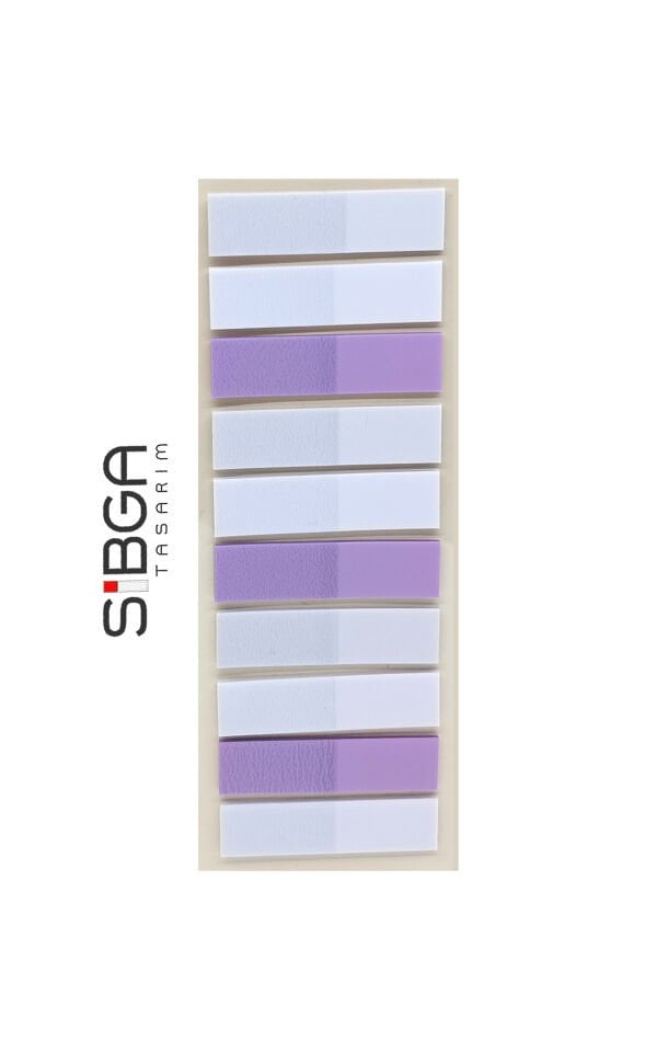 Şeffaf Eflatun Postit Post-it Post it. Kitap Ayracı Ayraç Plastik Postit Sticker Not Kağıdı 200 yaprak