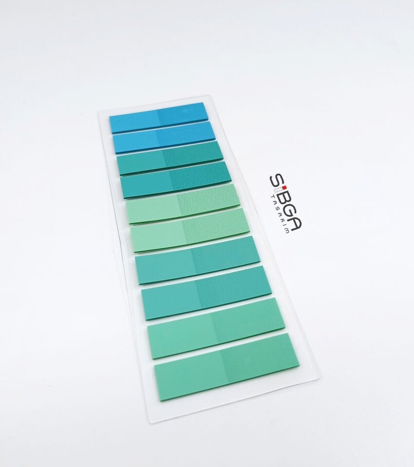 Şeffaf Yeşil Postit Post-it Post it. Kitap Ayracı Ayraç Plastik Postit Sticker Not Kağıdı 200 yaprak